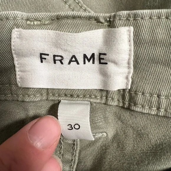 Frame women Green Pants- 30 - Picture 11 of 12